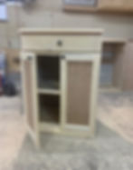 Thumbnail: Pine Cabinet With Double Doors and Drawer