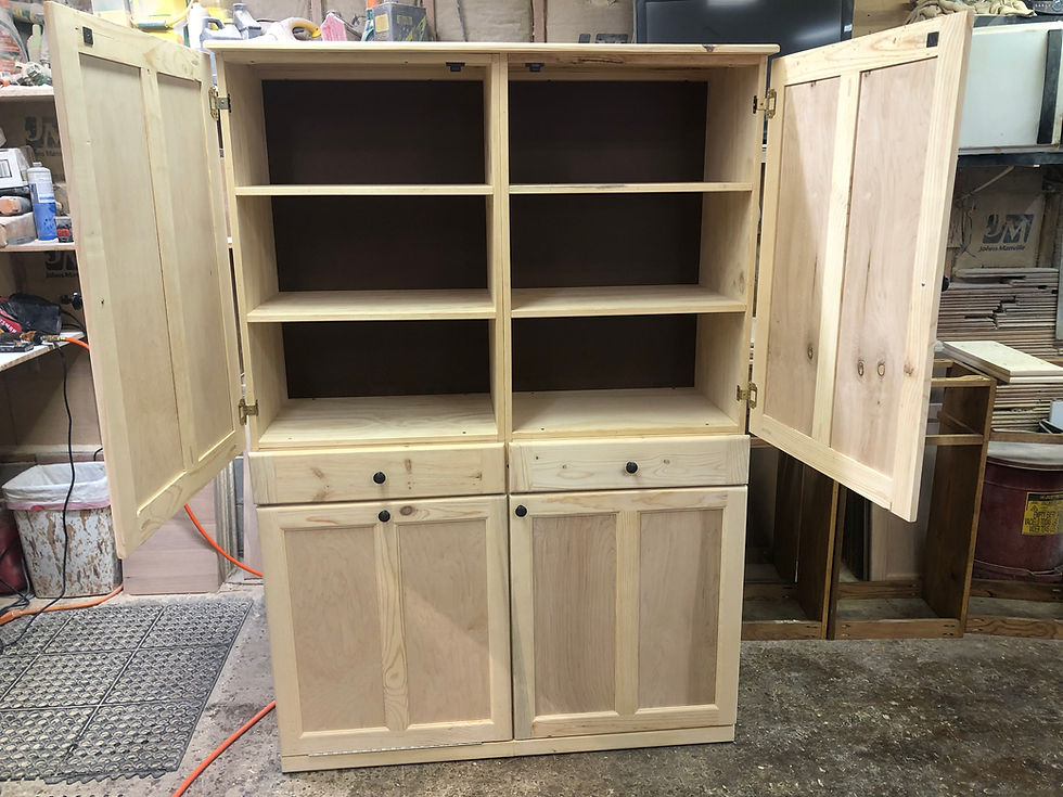 Thumbnail: Pine Custom Large Cabinet