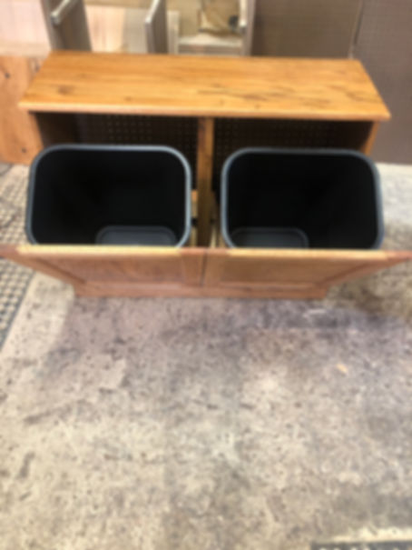 Oak Side-By-Side Double Without Drawers