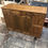 Thumbnail: Oak Cabinet With Three Trash Cans With Drawers and Shelves Right Opening