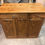 Thumbnail: Oak Independently Opening Double With Small Side Cabinet and Drawers 