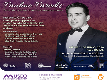 Rendirán Homenaje a “Paulino Paredes: de la Raíz Mexicana al Concierto Contemporáneo”