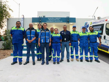 Inaugura San Nicolás nueva Estación de Protección Civil y Bomberos en Col. Miguel Alemán