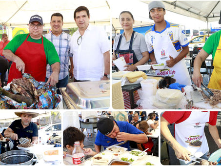 Disfrutan familias de Escobedo primer Festival de la Barbacoa