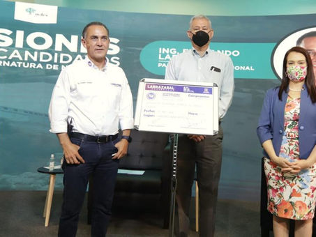 Se compromete Larrazabal a impulsar a la industria maquiladora y manufacturera de exportación de NL