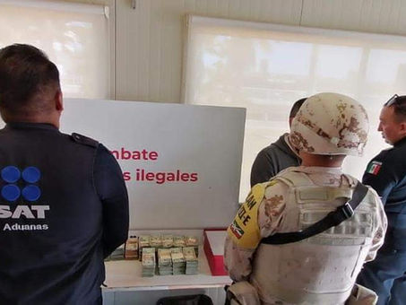 Aduanas, Guardia Nacional y Ejército Mexicano, decomisaron más de 9 millones y cartuchos en Tijuana