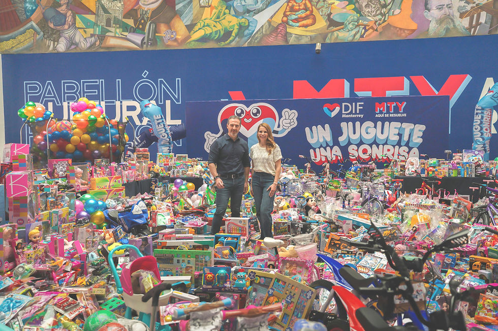 Más de 10 mil juguetes recolectados en un día; arranca DIF Monterrey "Un juguete, una sonrisa"