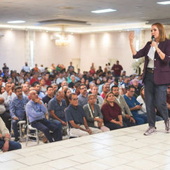 COMIENZA CLARA LUZ ASAMBLEAS INFORMATIVAS COMO COORDINADORA ESTATAL DE LA TRANSFORMACIÓN