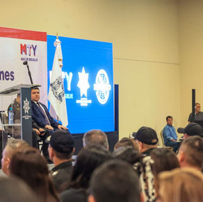 Condecora Adrian de la Garza a elementos de PolicÃa y Tránsito por acciones de gran impacto social