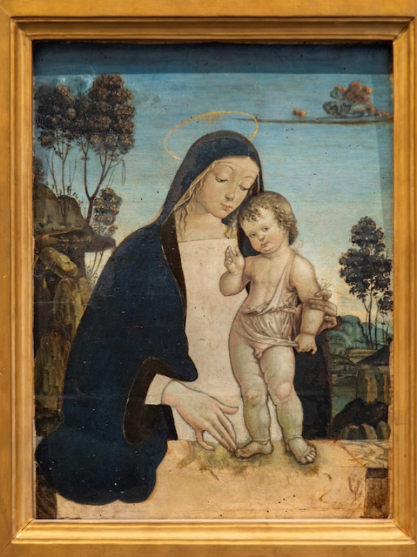 Pinturicchio's Madonna con il Bambino, Trevi. Umbria