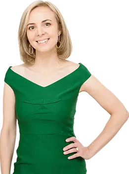 Dr. Chloe in green dress transparent bg_another.webp
