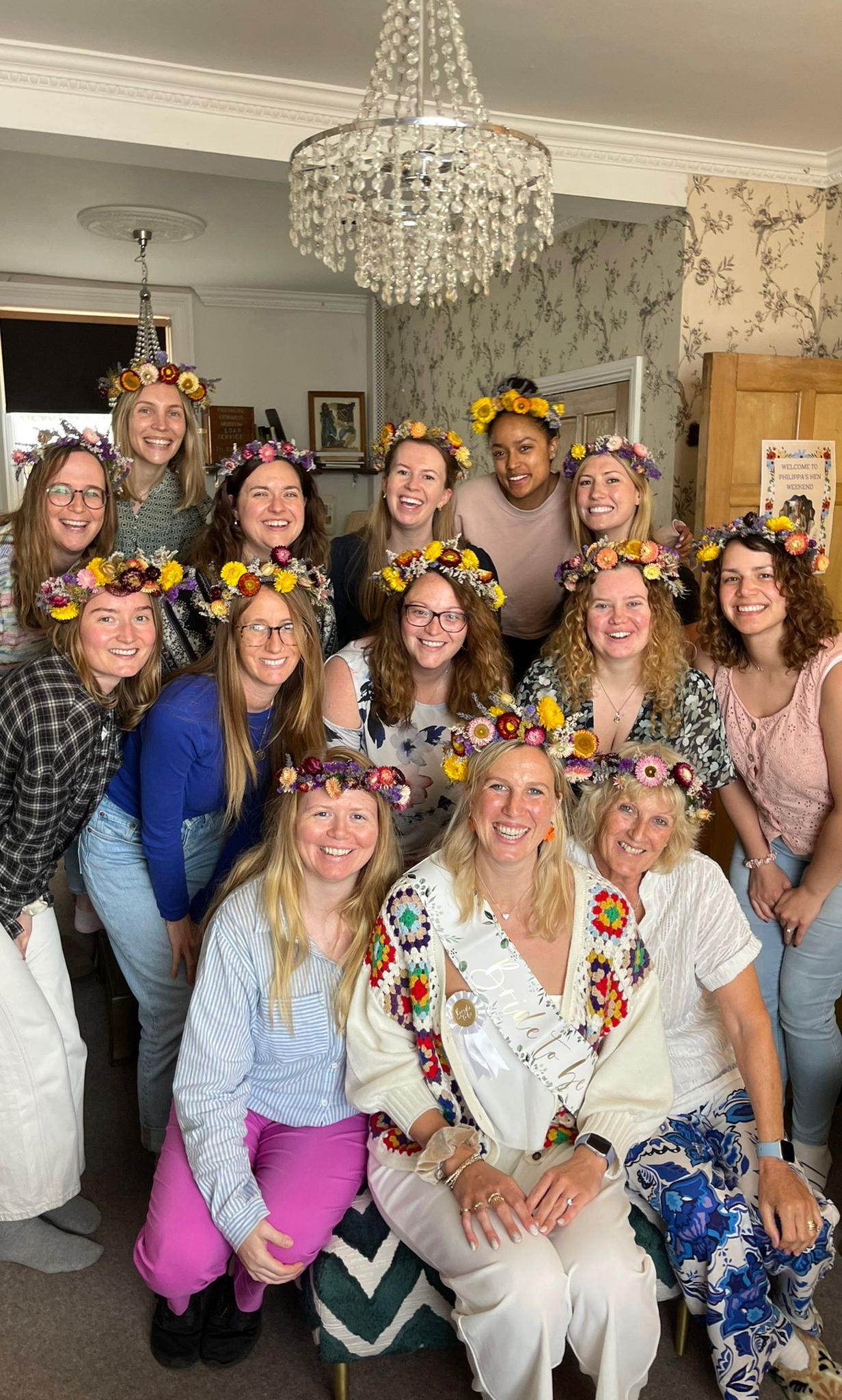 Group at a floral workshop