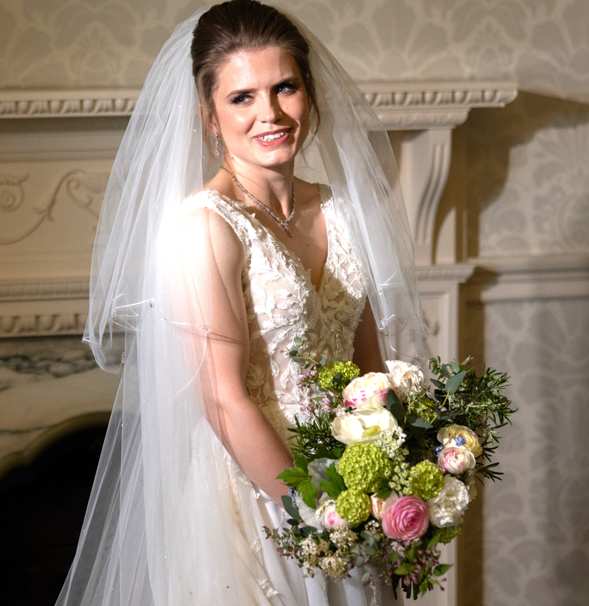 Bridal Portrait with bouquet