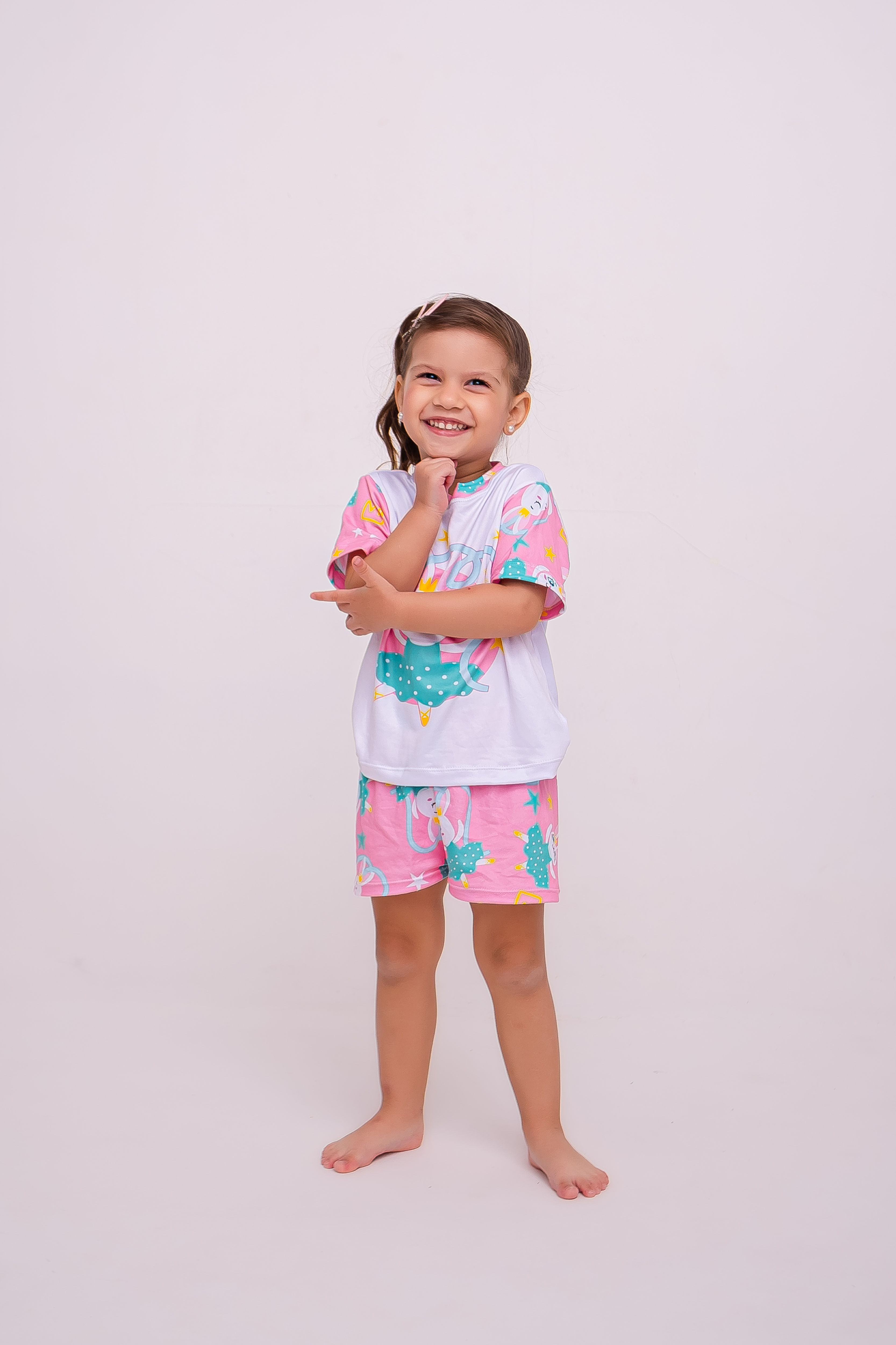 PIJAMA INFANTIL CURTO COELHINA BAILARINA