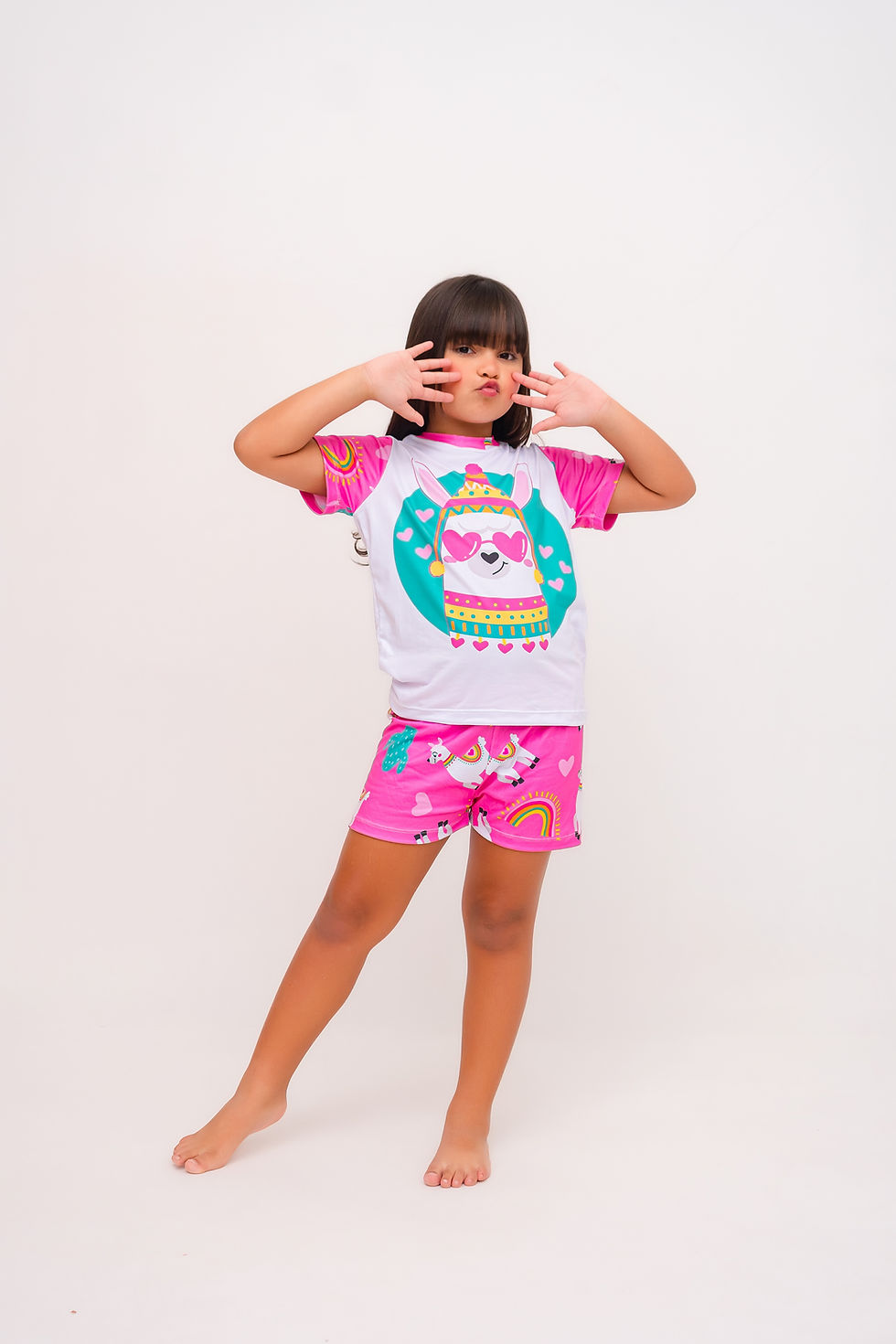 Miniatura: PIJAMA INFANTIL FEMININO ILHAMA CUTE