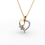 Thumbnail: Elegant Heart and Butterfly Pendant with CVD Lab-Grown Diamonds