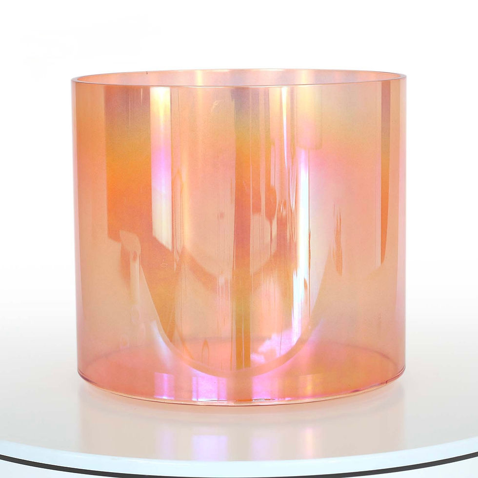 Celestial Sunrise Sound Of Miracles (clear ember) Crystal Singing Bowl