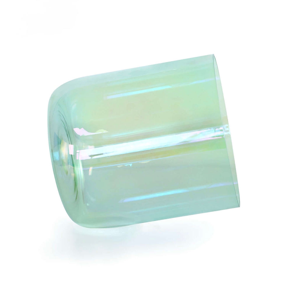 Thumbnail: Serene Aurora Sound Of Miracles (clear aurora pearl green ) Crystal Bowl