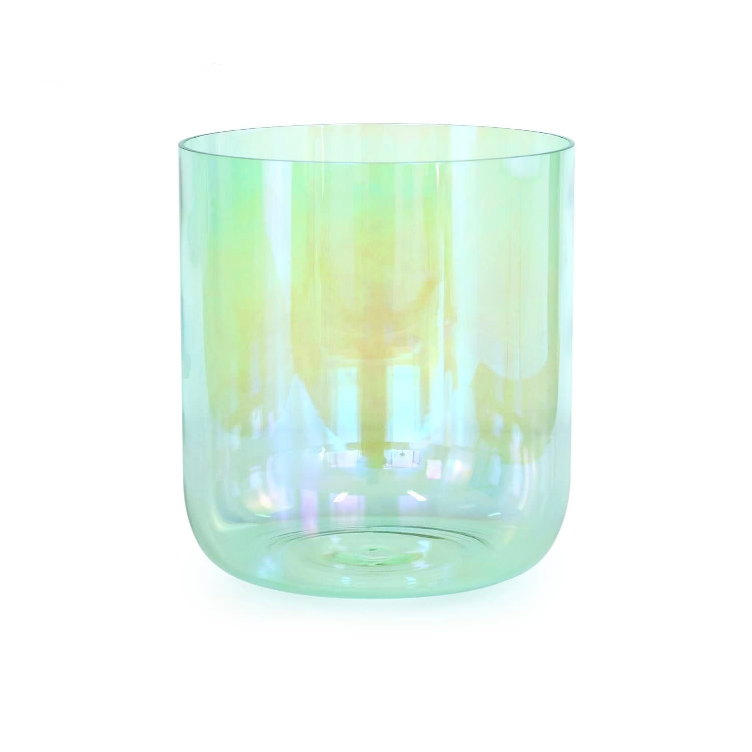 Serene Aurora Sound Of Miracles (clear aurora pearl green ) Crystal Bowl