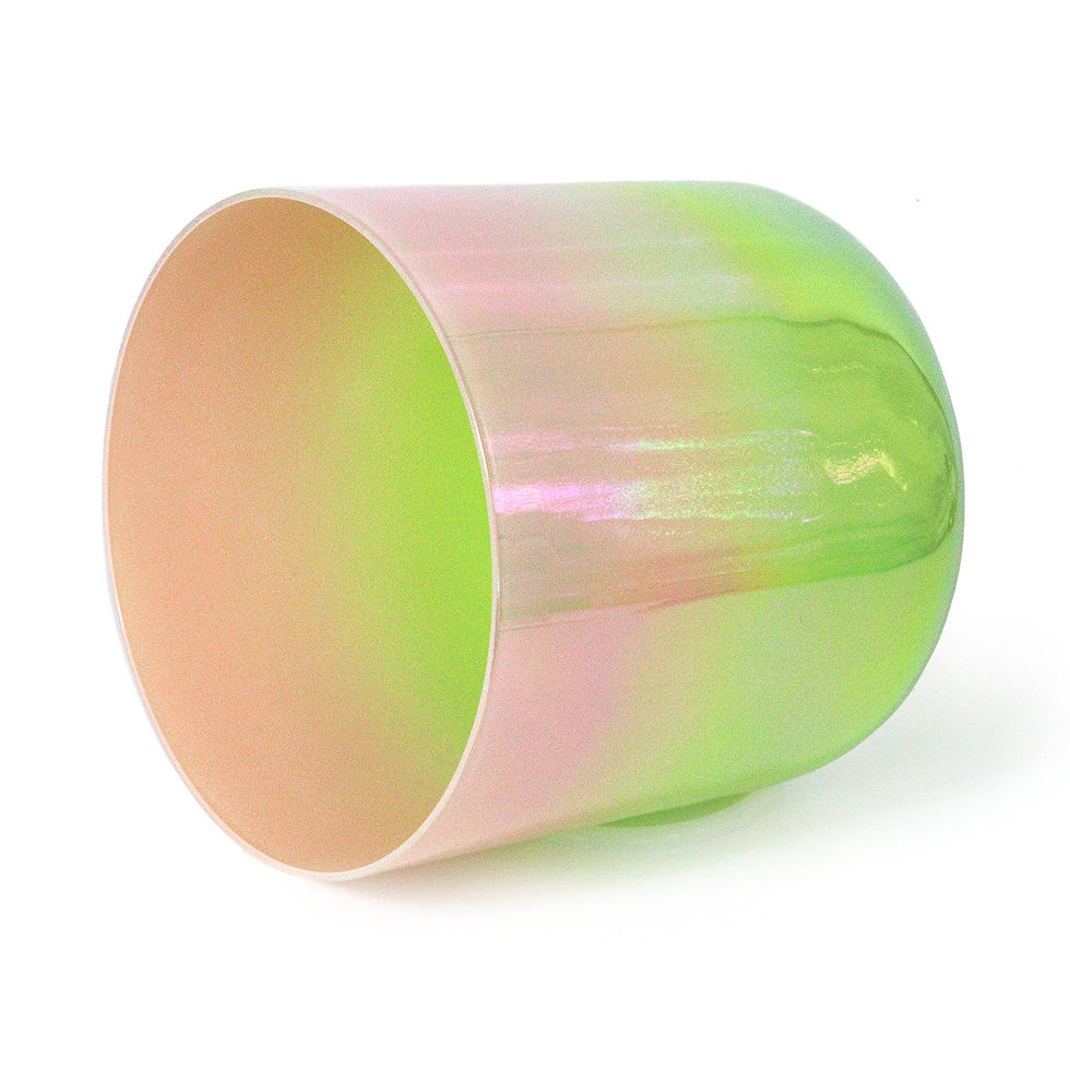 Thumbnail: Jade Aurora Sound Of Miracles (Aurora rose & green) Crystal Singing Bowl