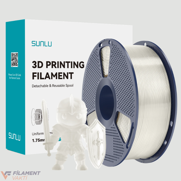 SUNLU PLA Transparan Filament Şeffaf