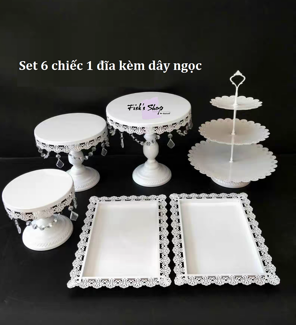 Thumbnail: Khay đựng bánh sinh nhật, điểm tâm set 6 cổ điển