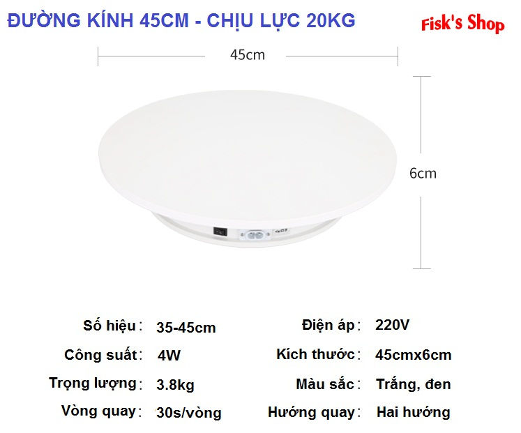 縮圖：Bàn xoay quay video sản phẩm 360 độ
