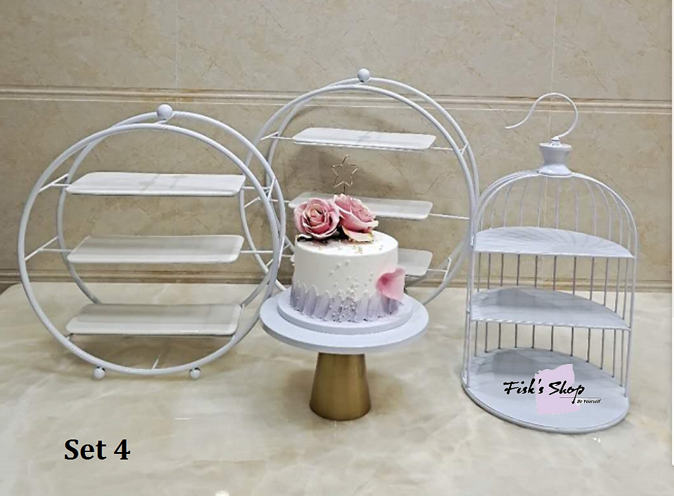 Thumbnail: Khay bánh sinh nhật, điểm tâm set 4 hình khối