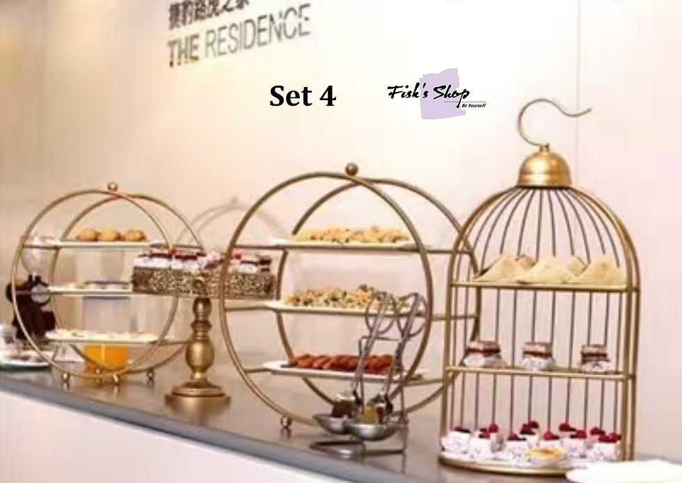 Thumbnail: Khay bánh sinh nhật, điểm tâm set 4 hình khối
