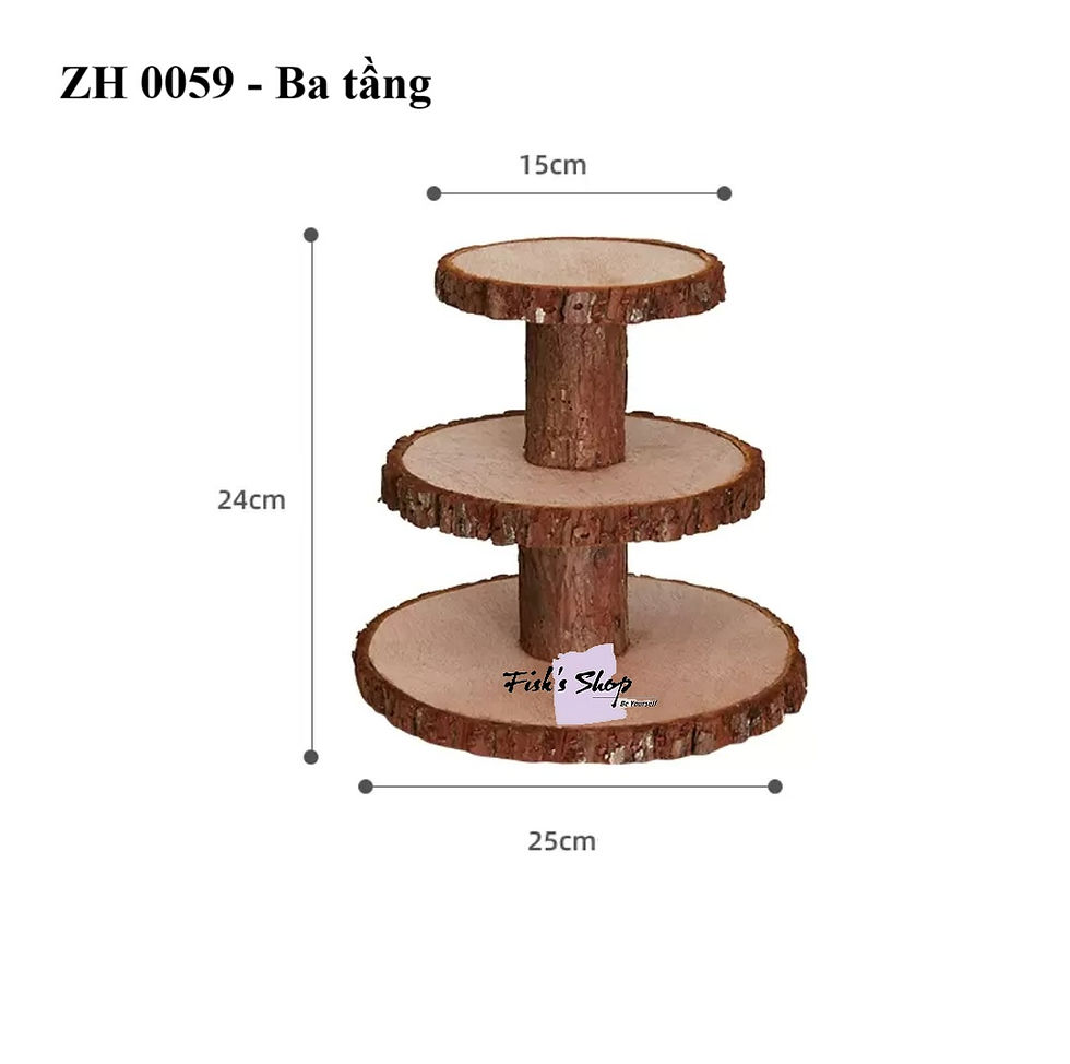 Hình thu nhỏ: Khay đựng bánh sinh nhật, điểm tâm set Blackbark