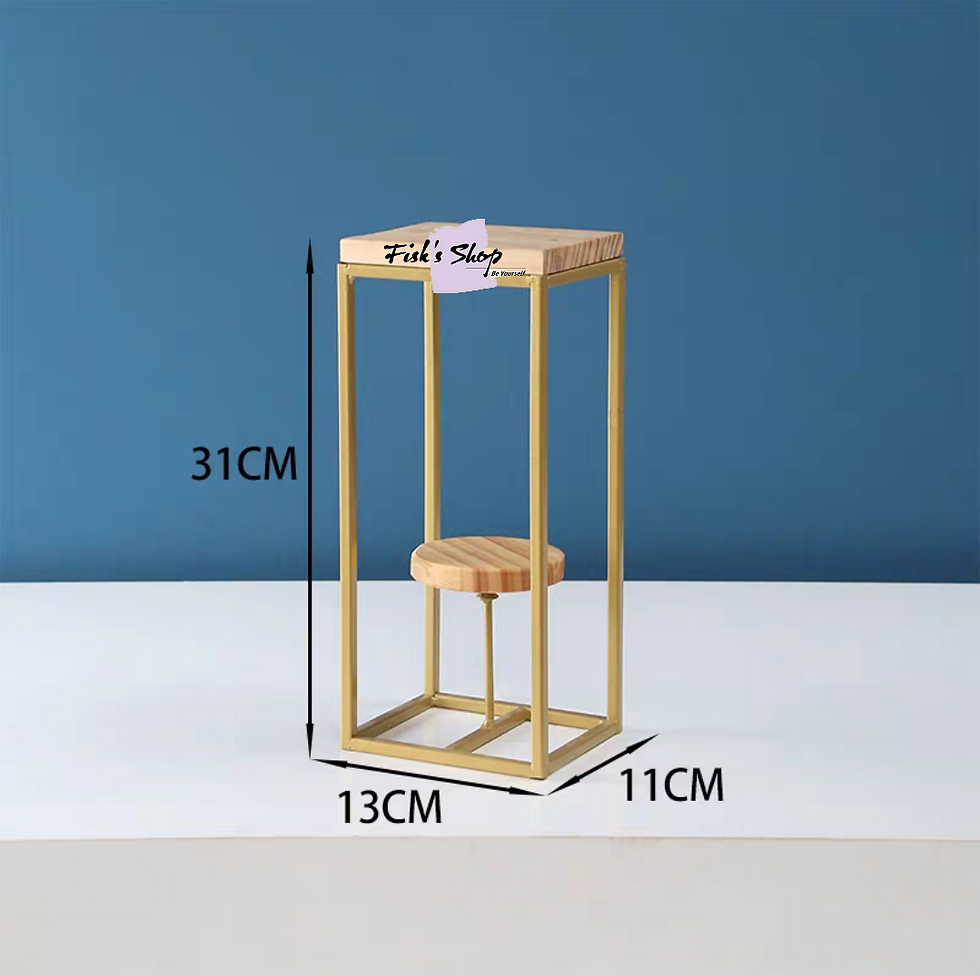 Hình thu nhỏ: Khay đựng bánh sinh nhật, điểm tâm set khối gỗ