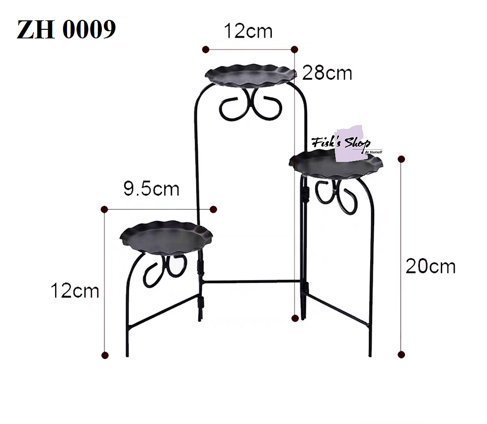 Thumbnail: Khay đựng bánh sinh nhật, điểm tâm gỗ đế đen