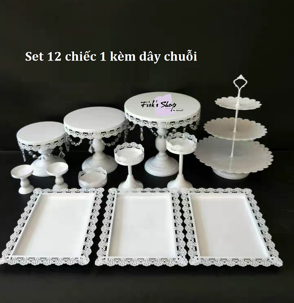 Thumbnail: Khay đựng bánh sinh nhật, điểm tâm set 12 cổ điển