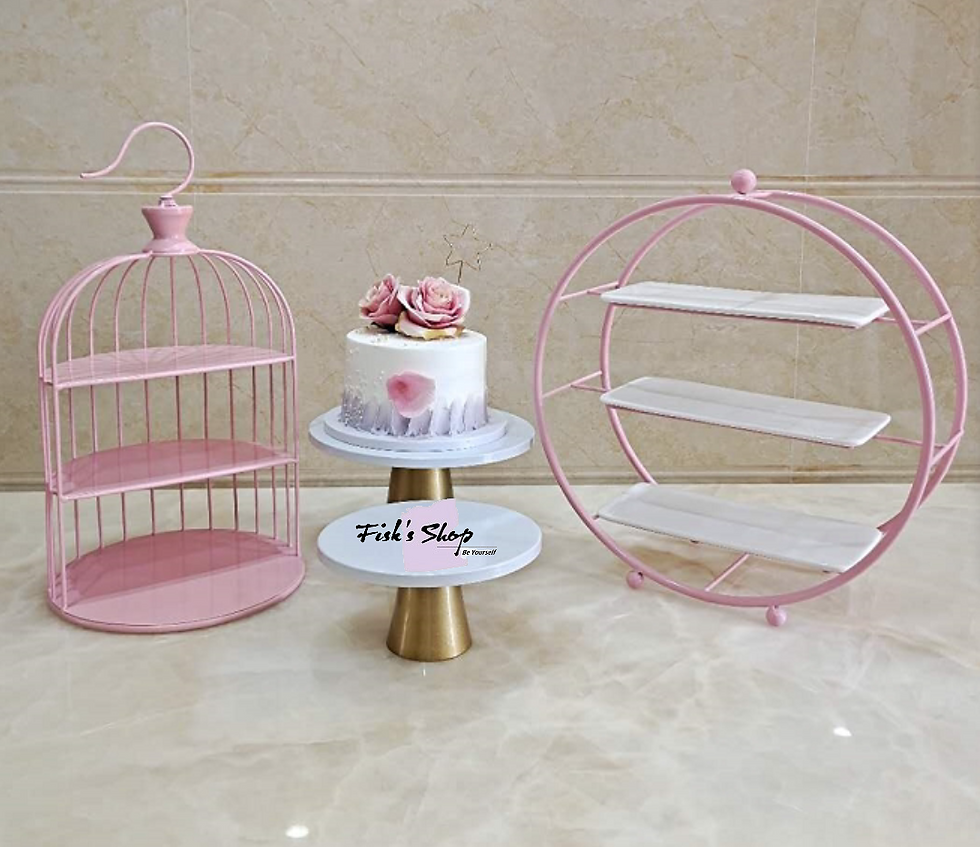 Thumbnail: Khay bánh sinh nhật, điểm tâm set 4 hình khối