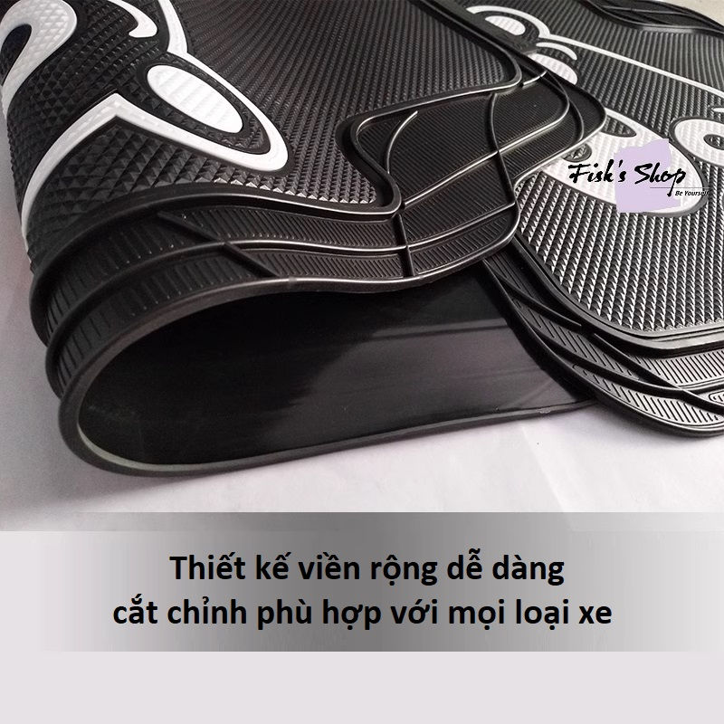 Thumbnail: Tấm thảm lót xe ô tô, đệm lót chân ô tô cao su chống nước, chống trượt, chống bụ