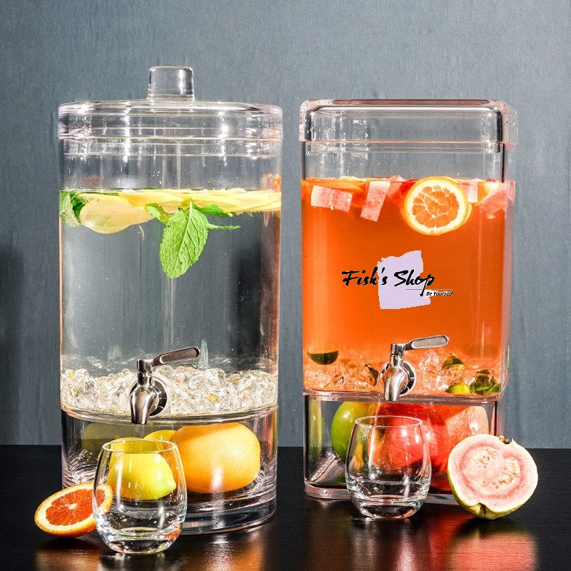 Bình đựng nước hoa quả có vòi acrylic