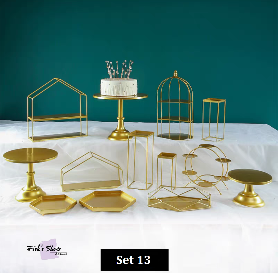 Khay bánh sinh nhật, điểm tâm set 13 hình khối