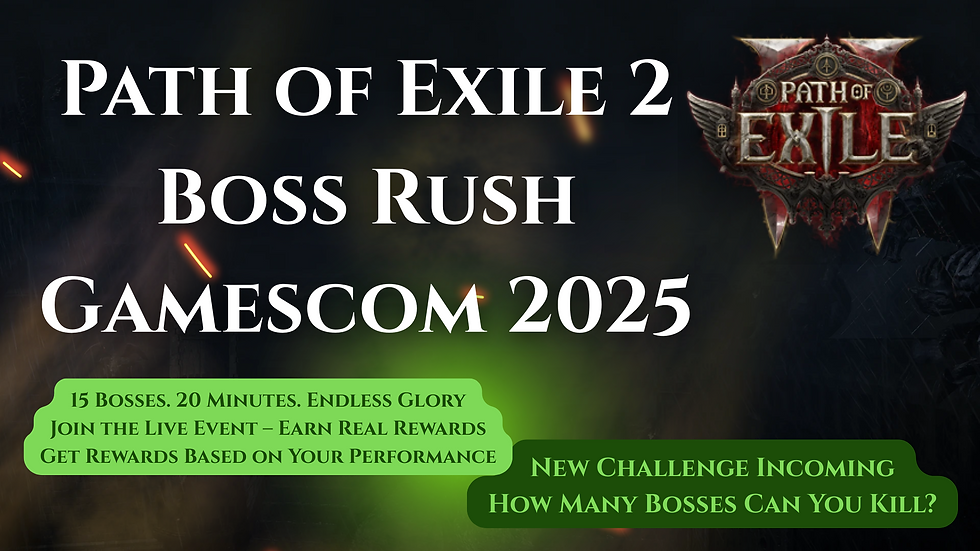 Path of Exile 2 Boss Rush Confirmed for Gamescom 2025