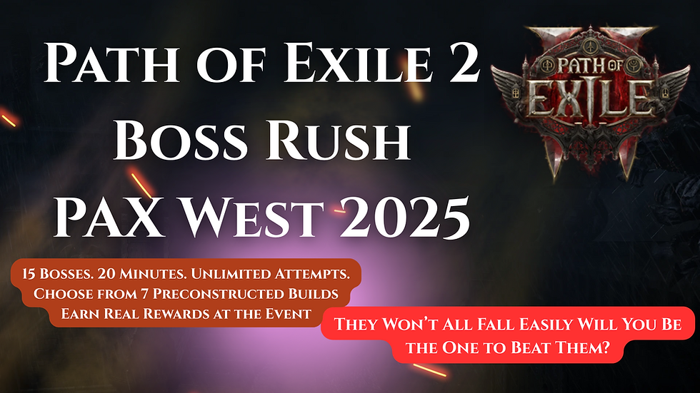 Path of Exile 2 Boss Rush Confirmed for PAX West 2025