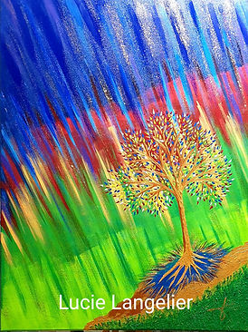 Peinture vibratoire ; Lucie Langelier