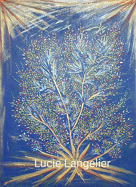 Peinture vibratoire ; Lucie Langelier