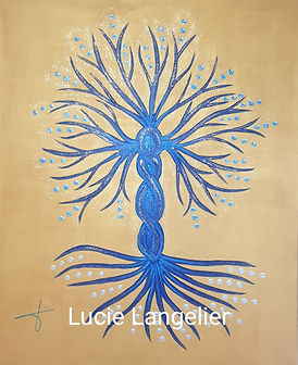Peinture vibratoire ; Lucie Langelier