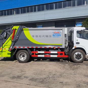 Compression garbage trucks