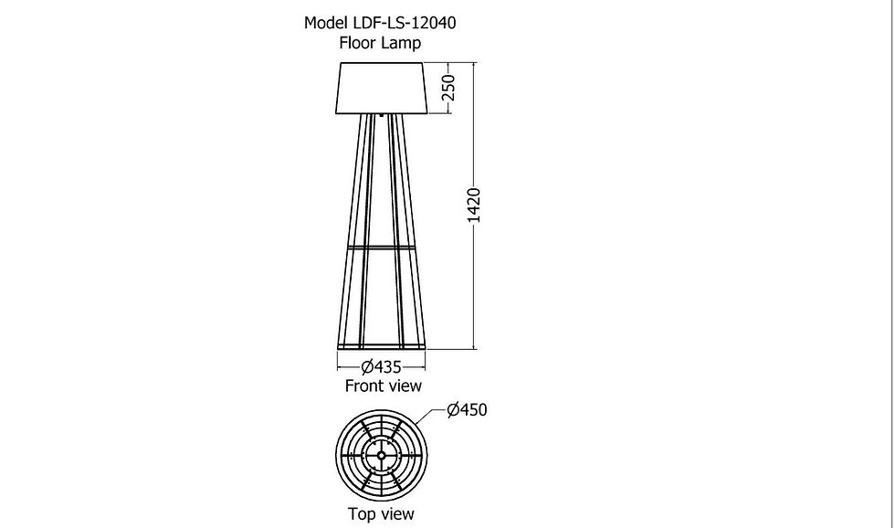 Thumbnail: trendy aluminium floor standing lamp