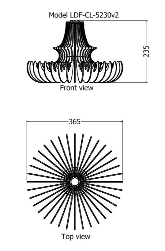 Thumbnail: elegant aluminium ceiling lighting pendant