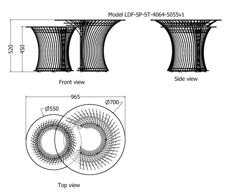 Thumbnail: nested aluminium coffee side tables