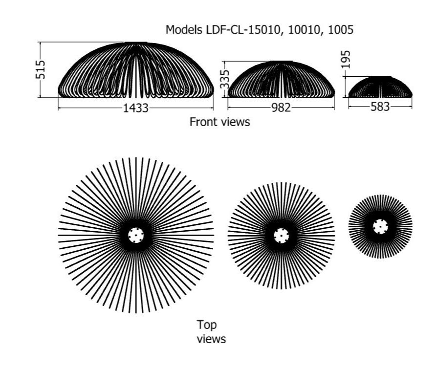 Thumbnail: Elegant aluminium ceiling lighting pendant