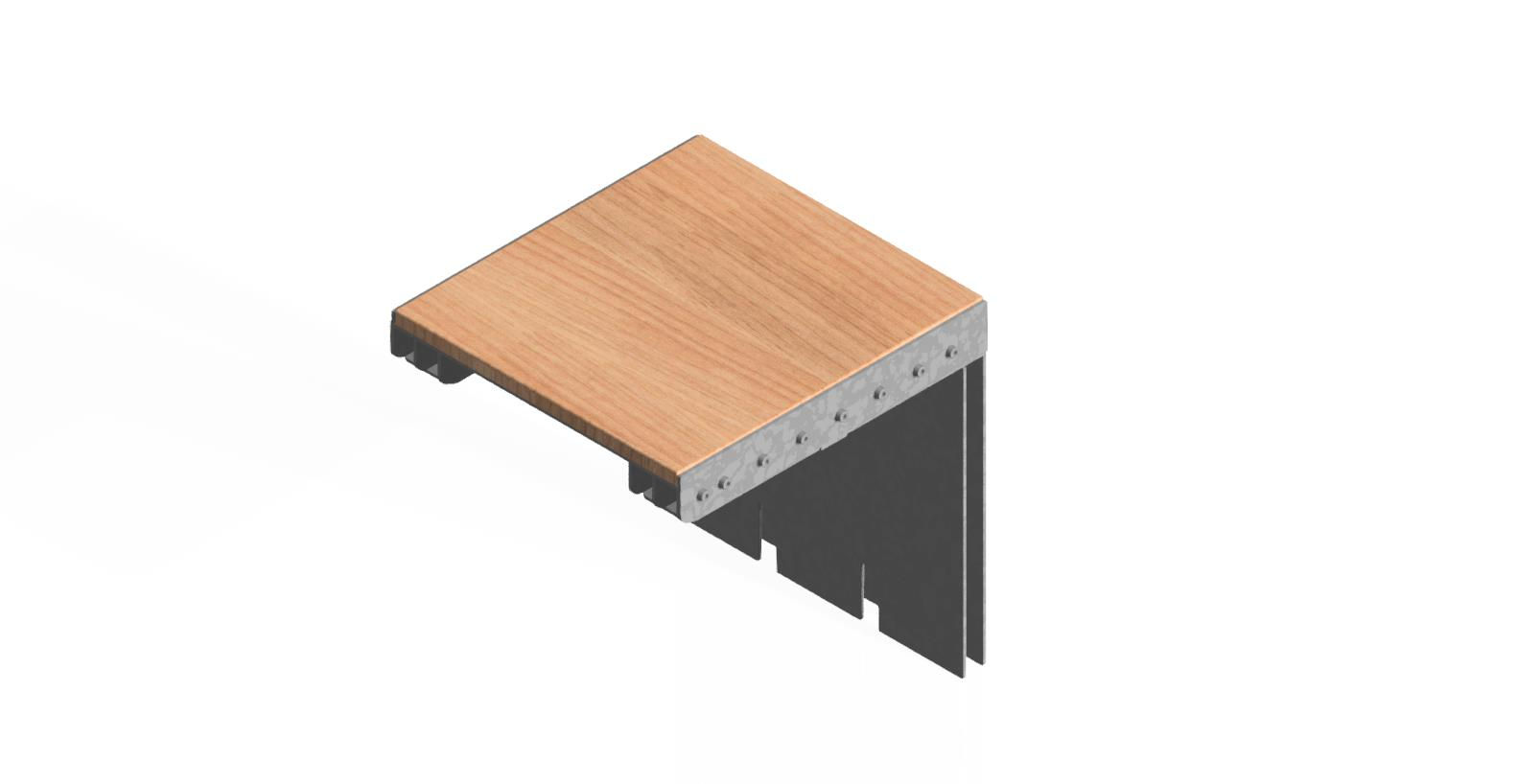 aluminium Sun Lounger side table