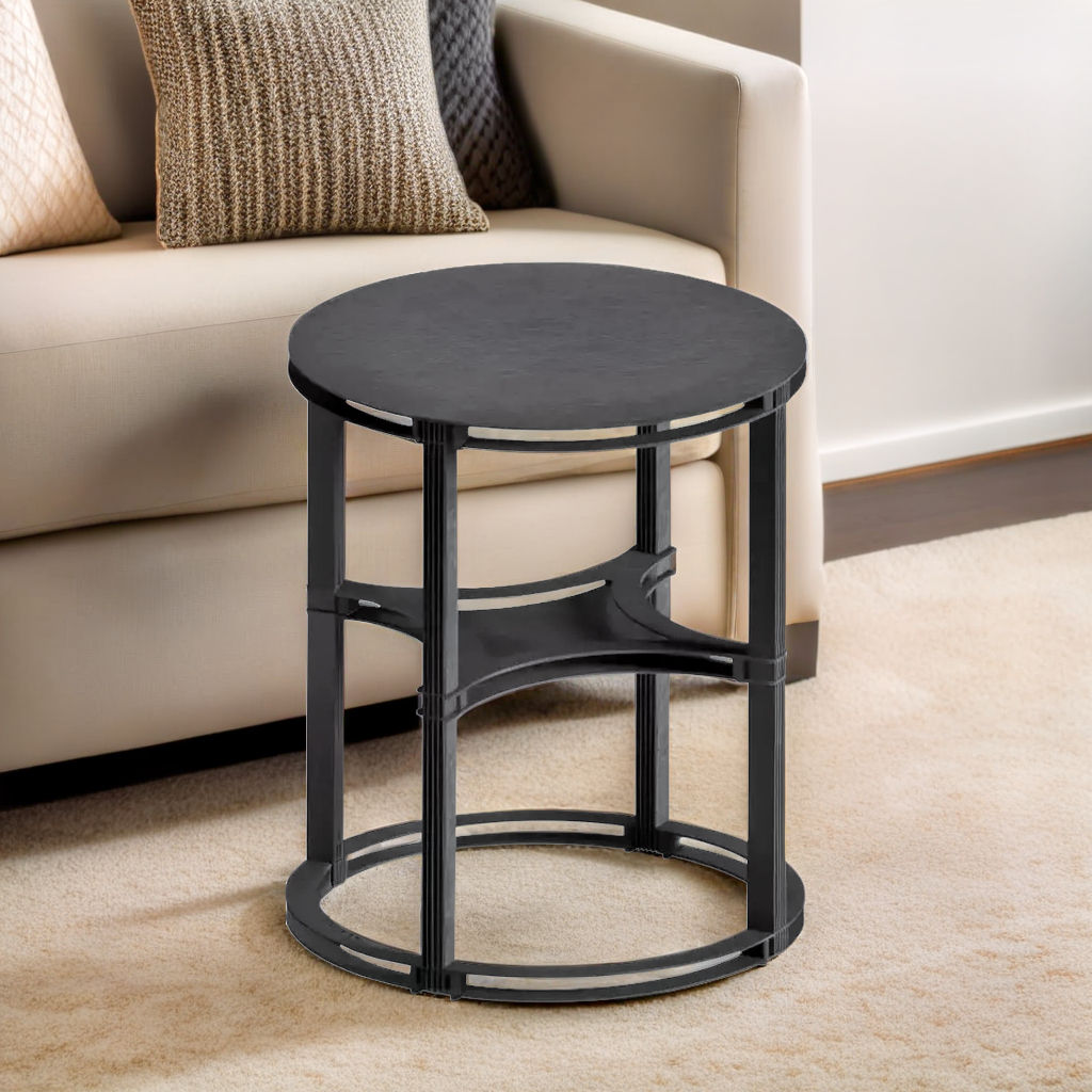 upmarket aluminium side coffee table