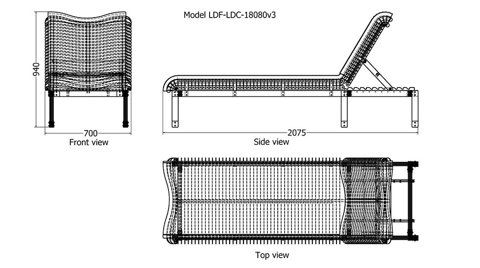 Thumbnail: Upmarket aluminium Sun lounger
